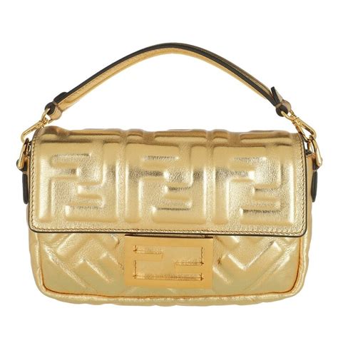 fendi gold baguette